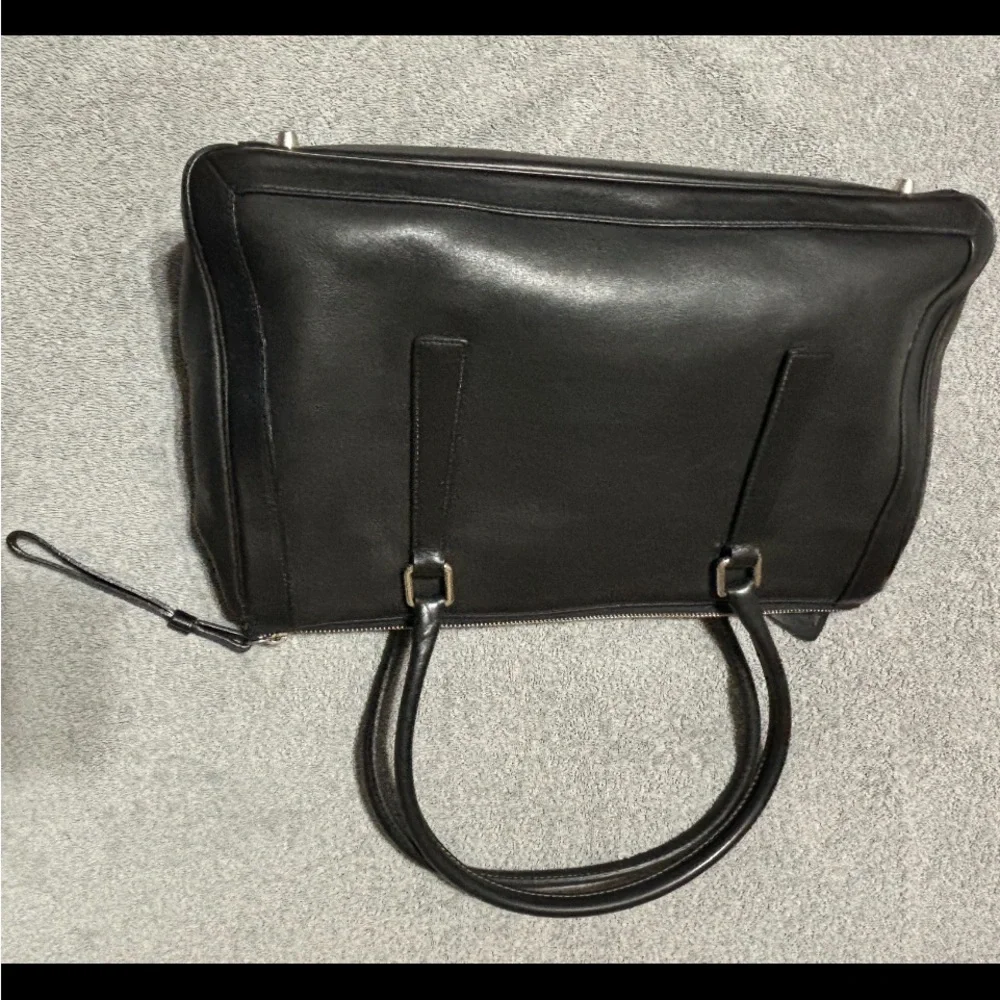 Vintage Black 9420 Coach Bonnie zip leather satchel - Picture 6 of 10